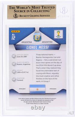 Coupe Du Monde De Prizm 2014 Red White Blue Power Plaid 12 Lionel Messi Bgs 9.5 Gem Mint