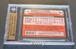 Deion Sanders 1989 Topps Échangé Tiffany #110T BGS 9.5 GEM MINT Recrue Yankees
