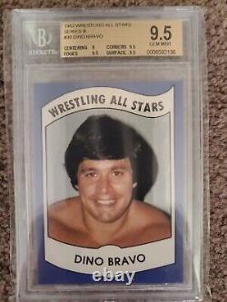 Dino Bravo 1982 Lutte Contre Toutes Les Étoiles B #30 Bgs 9.5 Gem Mint Pop 1 Carte Wwf Wwe