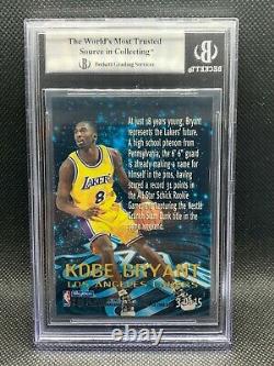 Kobe Bryant 1996-97 Skybox E-x 2000 Étoile Date Bgs 9 Mint Avec 3x 9.5.5 Hors Gem