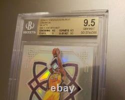 Kobe Bryant 2016 Excalibur Croisade Argent Prizm #88 Bgs 9.5 Gem Mint La Lakers