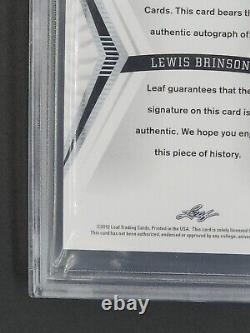 Leaf Ultimate Silver #lb2 Lewis Brinson Auto /25 Rc Rookie Bgs 9,5 Pop 2