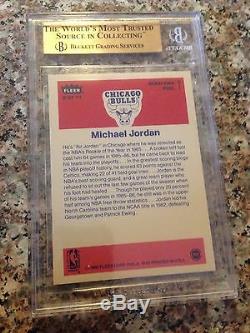 Michael Jordan 1986 Fleer Autocollant # 8 Bgs 9,5 Gem Mint Rookie Rc Deux 10 Sous-couches