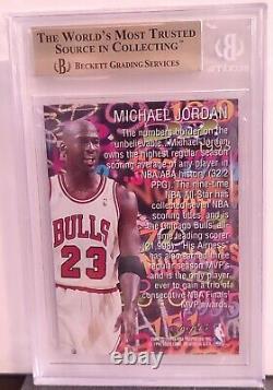 Michael Jordan 1995-1996 Flair Hot Numbers #4 Bgs 9.5 Menthe Gemme