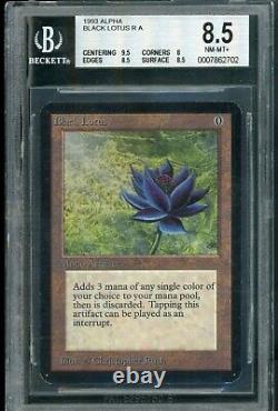 Mtg Magic Alpha Black Lotus Bgs 8,5b+ Gem Mint (tcc)