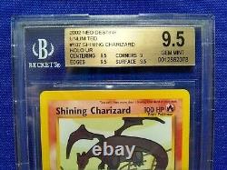Pokemon Wotc Neo Destiny #107 Shining Charizard Holo Bgs Graded 9.5 Gem Mint Psa