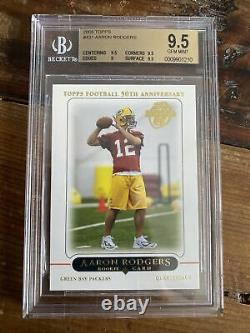 Topps 2005 Aaron Rodgers #431 Green Bay Packers Rookie Rc Bgs 9.5 Gem Mint