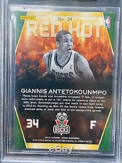 Yánnis Antetokoúnmpo 2013-14 Panini Select Red Hot Rookie Bgs 9,5 Gem Rc Mint